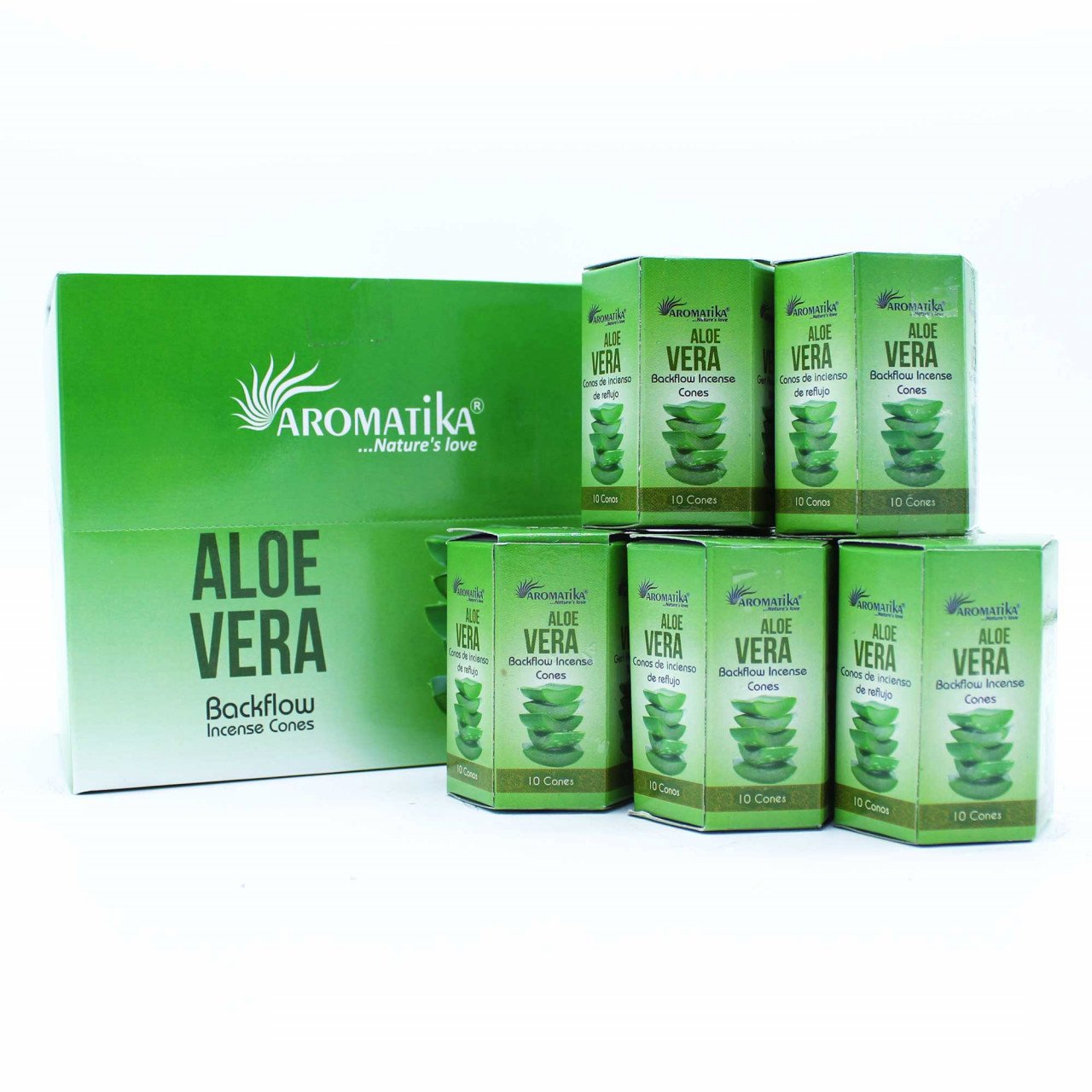 Conuri Parfumate Masala Backflow - Aloe Vera - 1 | YEO