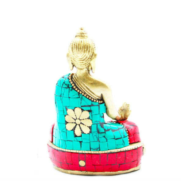 Figurină Buddha din Alamă - Mâinile în Jos - 11.5 cm - 1 | YEO