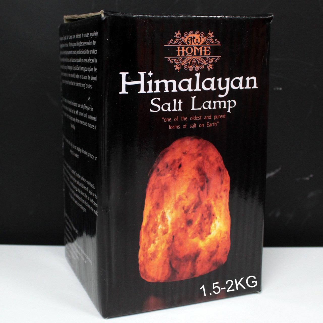 Lampă/Veioză de Sare de Himalaya pe suport de lemn - 1,5 - 2 kg - 1 | YEO