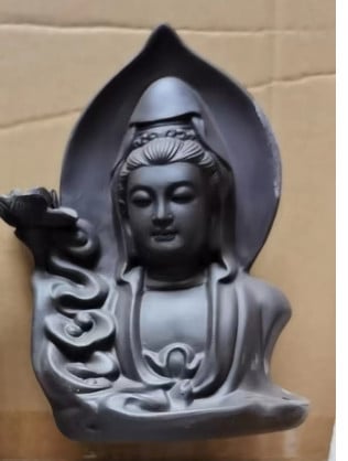 Suport pentru Conuri Parfumate backflow - Buddha - 1 | YEO