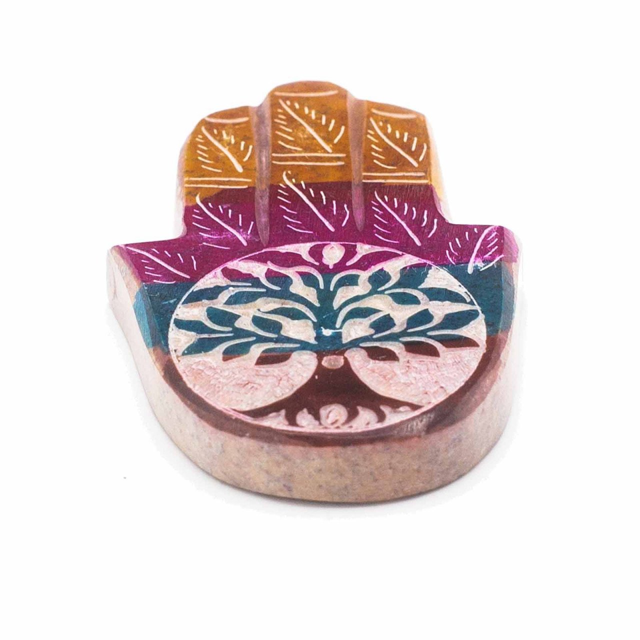 Suport pentru Betisoare Pafumate - Hamsa 9x6cm - Arborele Vietii - 1 | YEO