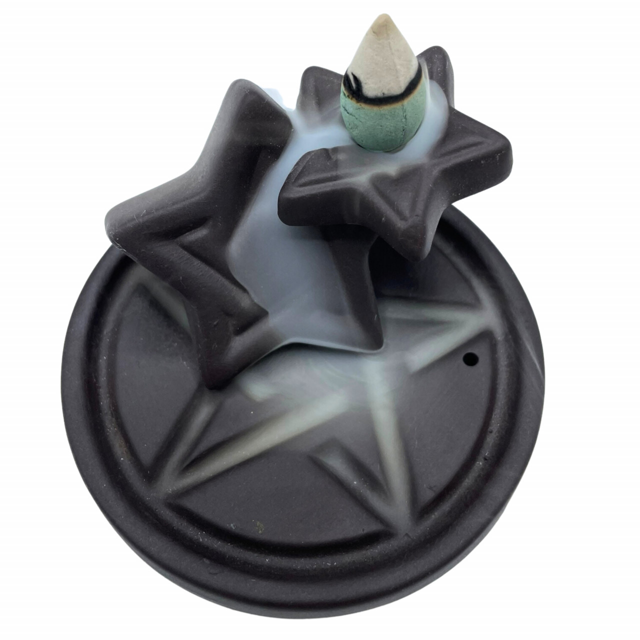 Suport pentru Conuri Parfumate backflow Ceramic - Simbol Stea