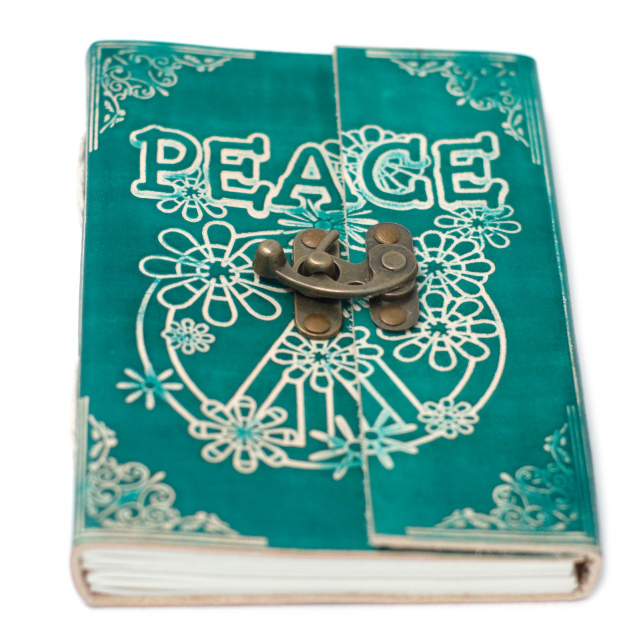 Jurnal Agendă De Piele (18x13 cm) - Peace - 2 | YEO