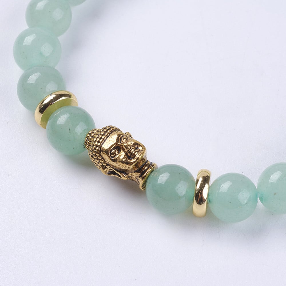 Bratara cristale - Aventurin verde/Buddha - Noroc si bunastare - 1 | YEO