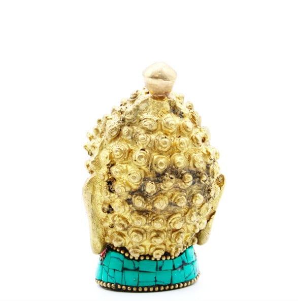 Figurină Buddha din Alamă - Cap Mediu - 8 cm - 1 | YEO