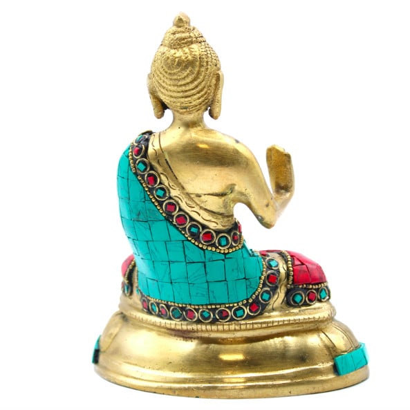 Figurină Buddha din Alamă - Binecuvântare - 15cm - 1 | YEO