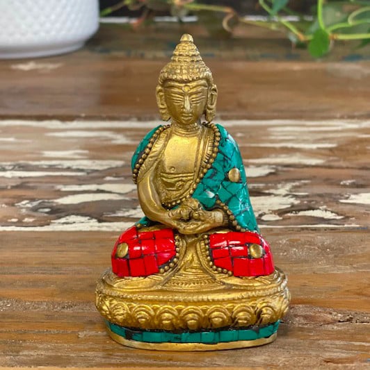 Figurină Buddha din Alamă - Binecuvântare - 7.5cm - 2 | YEO