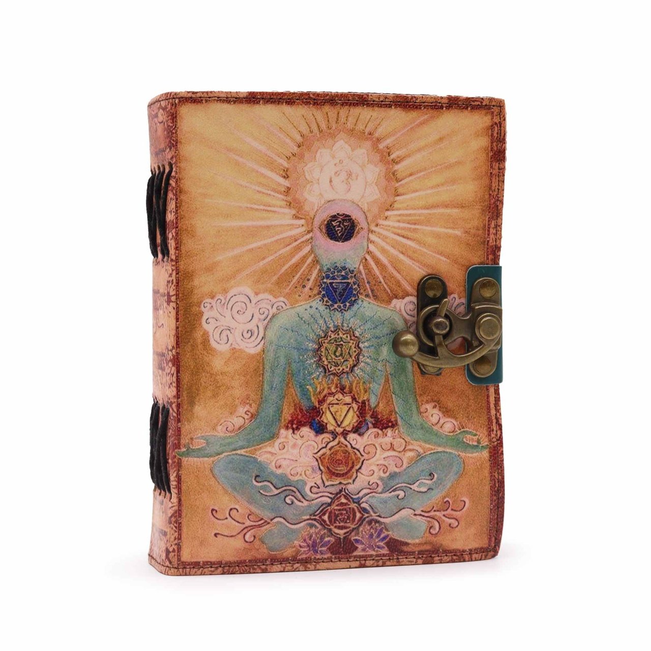 Jurnal Agenda De Piele „Buddha si cele 7 Chakre” (18x13cm) - 1 | YEO