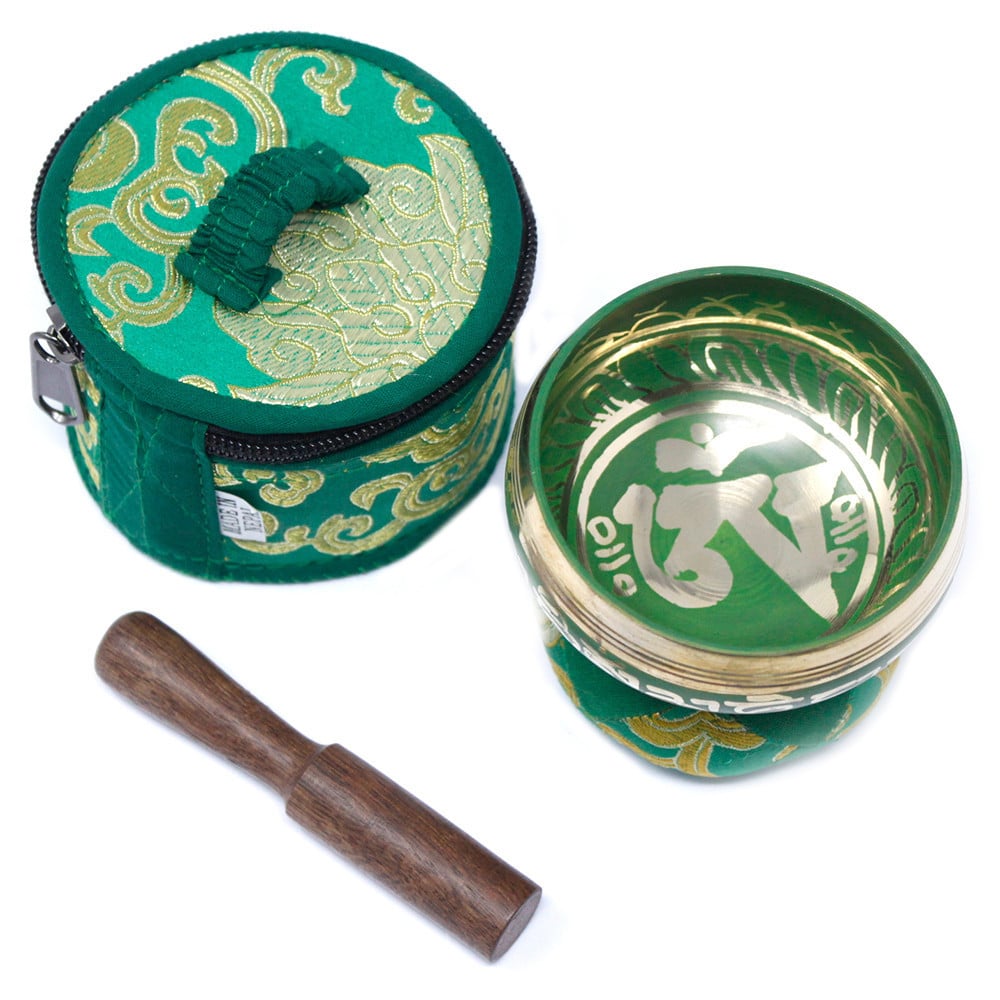 Set cadou Bol tibetan - Verde - 2 | YEO