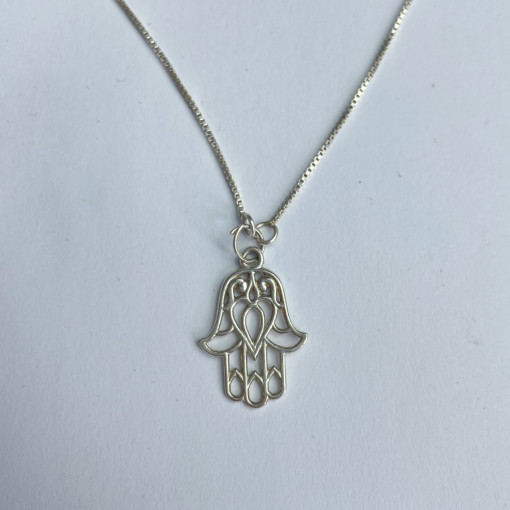 Lantisor argint 925 - Hamsa 2