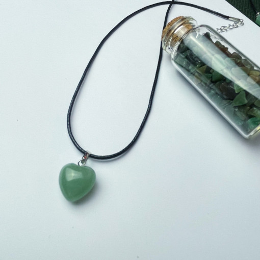 Lantisor snur - Inima - Cristal de Aventurin - Abundenta financiara