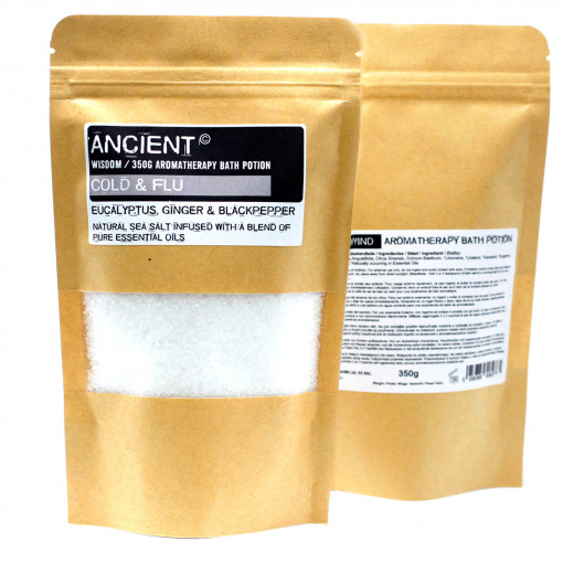 Sare de Baie Aromaterapie cu uleiuri esentiale -350g - Raceala si Gripa