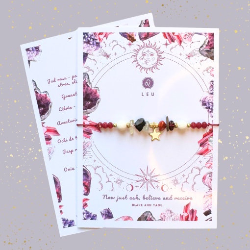 Bratara zodii cu pietre semipretioase naturale pentru Zodia Leu – Putere, Curaj si Succes