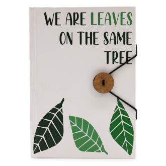 Agendă Jurnal Mic cu Mesaj - Leaves on the same tree