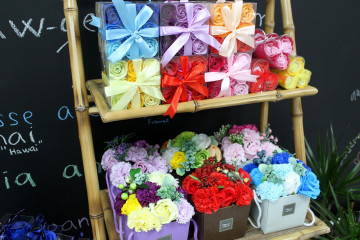 buchet de flori de sapun