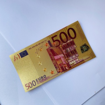 Bancnota Feng Shui aurie din polimer - 500 Euro