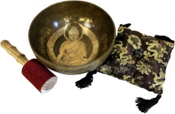 Bol Tibetan Auriu din Alamă - Buddha
