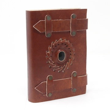 agenda piele cu cristale onix