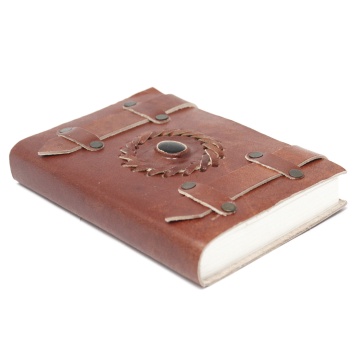 agenda piele cu cristale onix