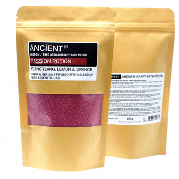 Sare de Baie Aromaterapie cu uleiuri esentiale - 350g - Pasiune - Img 1