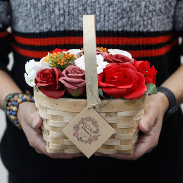 buchet flori de sapun