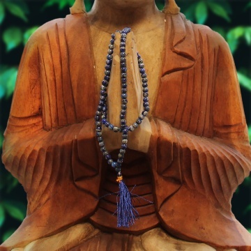 colier mala lapis lazuli