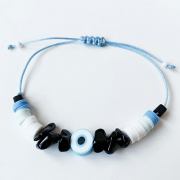 bratara evil eye onix negru