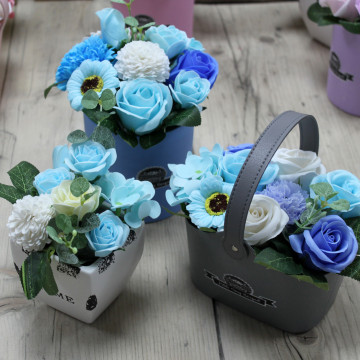 buchet flori de sapun in cos