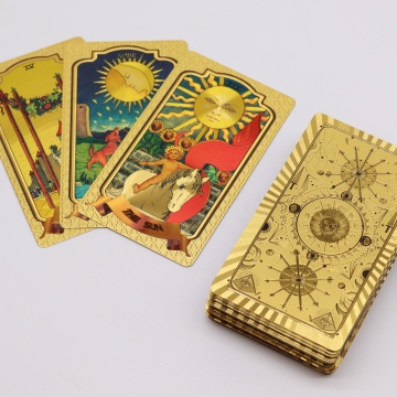 Set Carti de Tarot Aurii - Clasic - 78 Carti