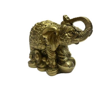 Statueta Eleîant pe monede 7cm - Noroc