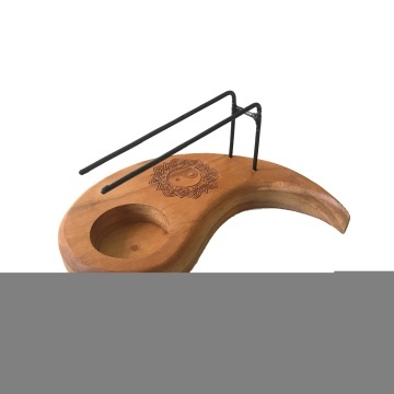 Suport Lacrima pentru Palo Santo - Lemn de Tec - Design Yin si Yang