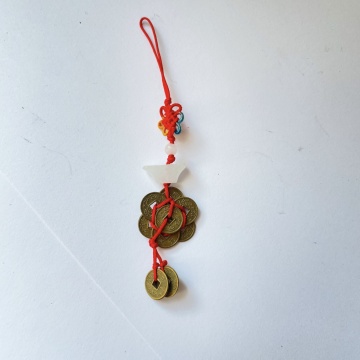 Amuleta canaf Feng Shui - Floare si monede - Prosperitate - Img 2