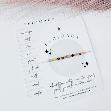 Bratara zodii 9 cristale - Fecioara - Noroc si bunastare