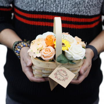 buchet flori de sapun