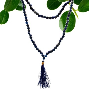 colier mala lapis lazuli
