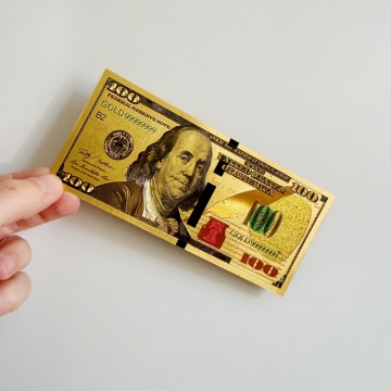 Bancnota Feng Shui aurie din polimer - 100 Dolari