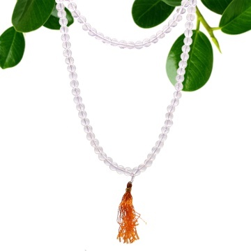 colier mala cuart transparent