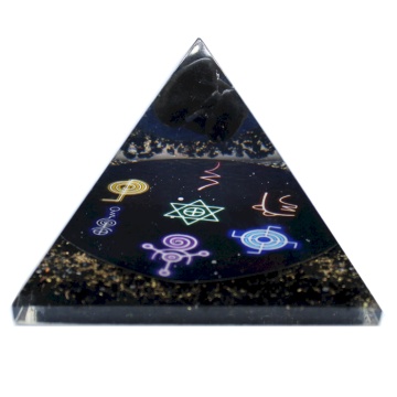Piramida din de Orgonit - Reiki la Miezul Noptii - 90 mm