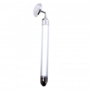 Roller facial cu vibratie cu cristale - Cuart transparent