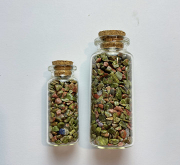 Sticla mica cristale de Unakit - 4cm - Vindecare