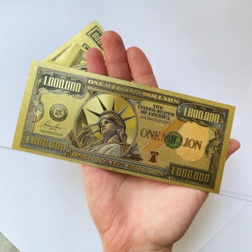 Bancnota Feng Shui aurie din polimer - Un milion de dolari