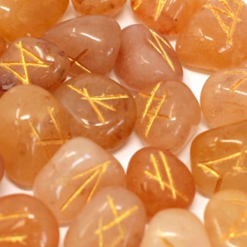 set rune aventurin galben