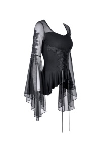 Bluza gotica neagra adrienne - Img 8