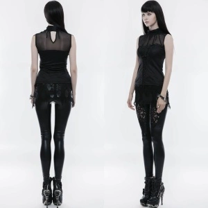 Bluza gotica neagra love lace - Img 5