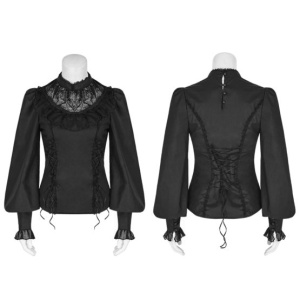 Bluza gotica neagra melissa - Img 6
