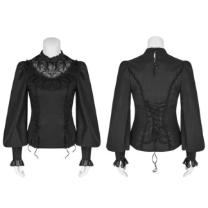 Bluza gotica neagra melissa - Img 6