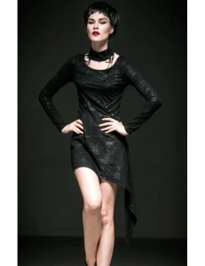 Rochie neagra gotica serpent