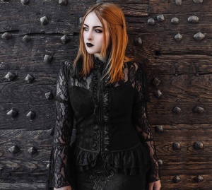 Bluza gotica fleur de lys - Img 8