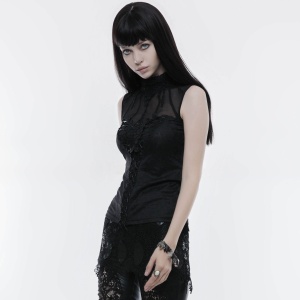 Bluza gotica neagra love lace - Img 6
