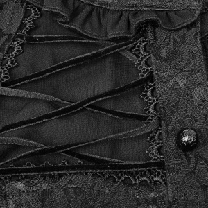Bluza gotica neagra noirelien - Img 6